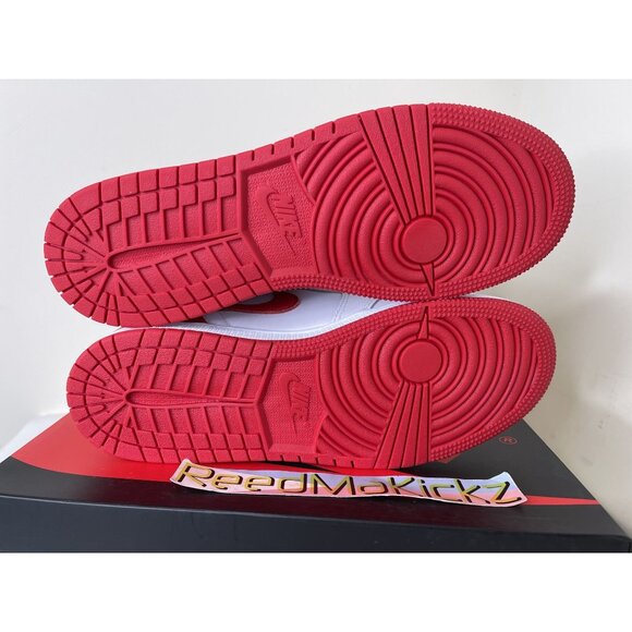 Jordan 1 Retro High OG Heritage White Red Grade School Youth Sizes 575441 161 - Picture 6 of 7